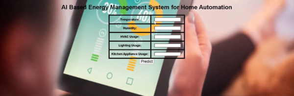 AI Based Energy Management System for Home Automation