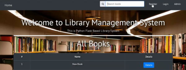 Library Management System using python