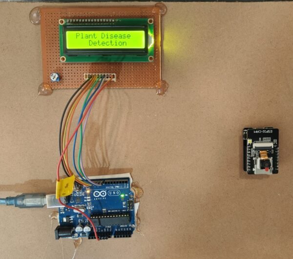 Plant Disease Detection using Python AI and ESP32CAM.