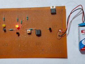 Temperature Indicator using LM35 and IC358