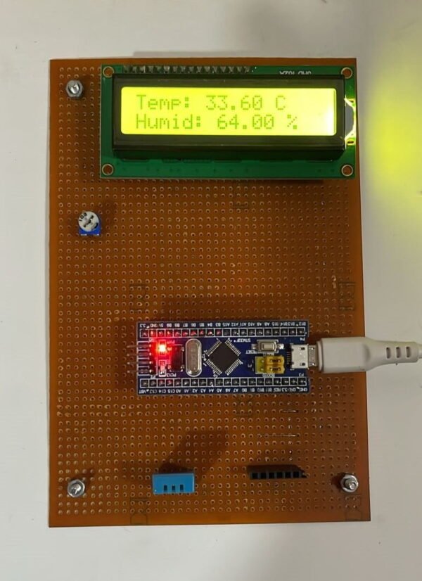 Temperature and Humidity Monitor using DHT11 and STM32