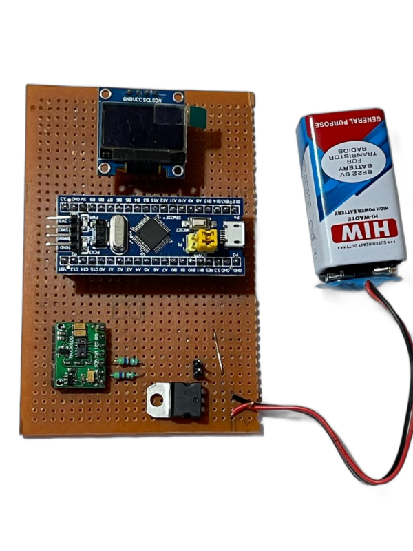 Heart rate and SP02 Detection using STM32 and MAX30100