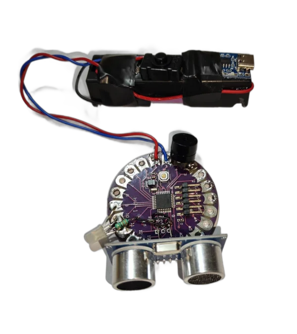 Third Eye for Blind project using Lilypad and Ultrasonic Sensor