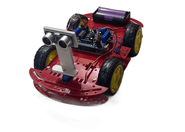 Obstacle Avoidance Robot Car Red