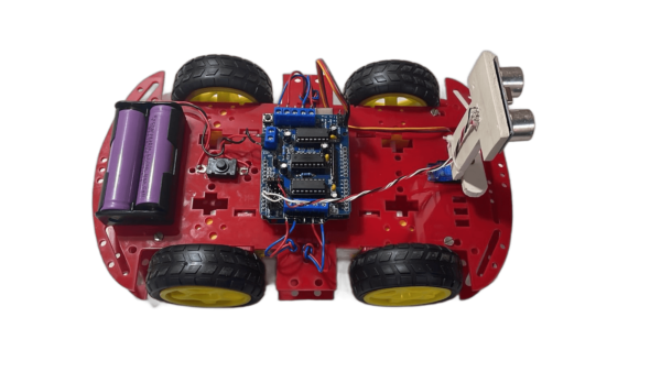 Obstacle Avoidance Robot Car Red 1