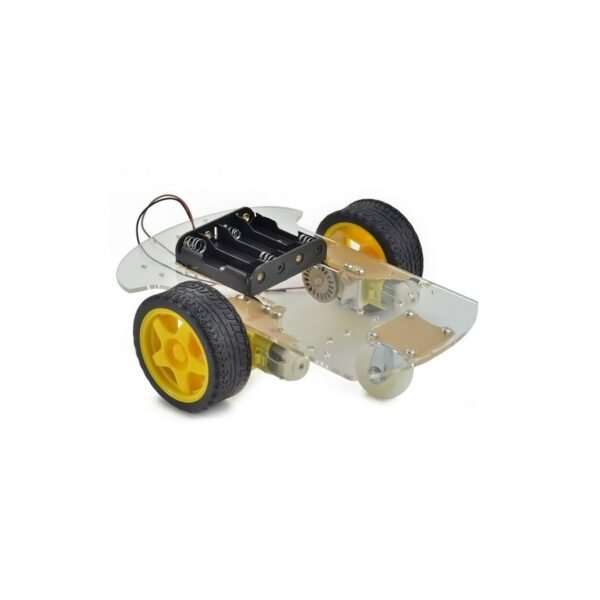2 Wheel Robotic Smart Car Kit with Acrylic Chassis Transparent