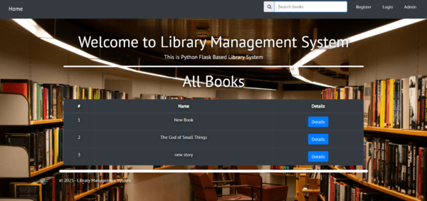 Library Management System using python - Image 2