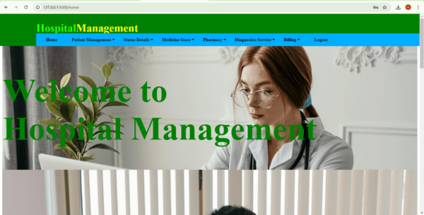 Hospital Management system using python