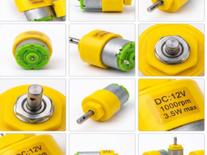DC GEARED MOTOR 12 V- 1000 RPM (Pack of 10)