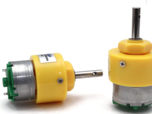 SP Electron DC 12V 500RPM Low Noise Metal Gears Centre Shaft Heavy Duty Gear Motor for Robotic (Set of 2)